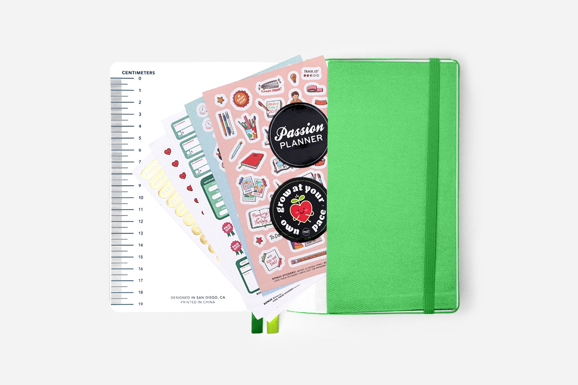 midnight meadows weekly planner back pocket
