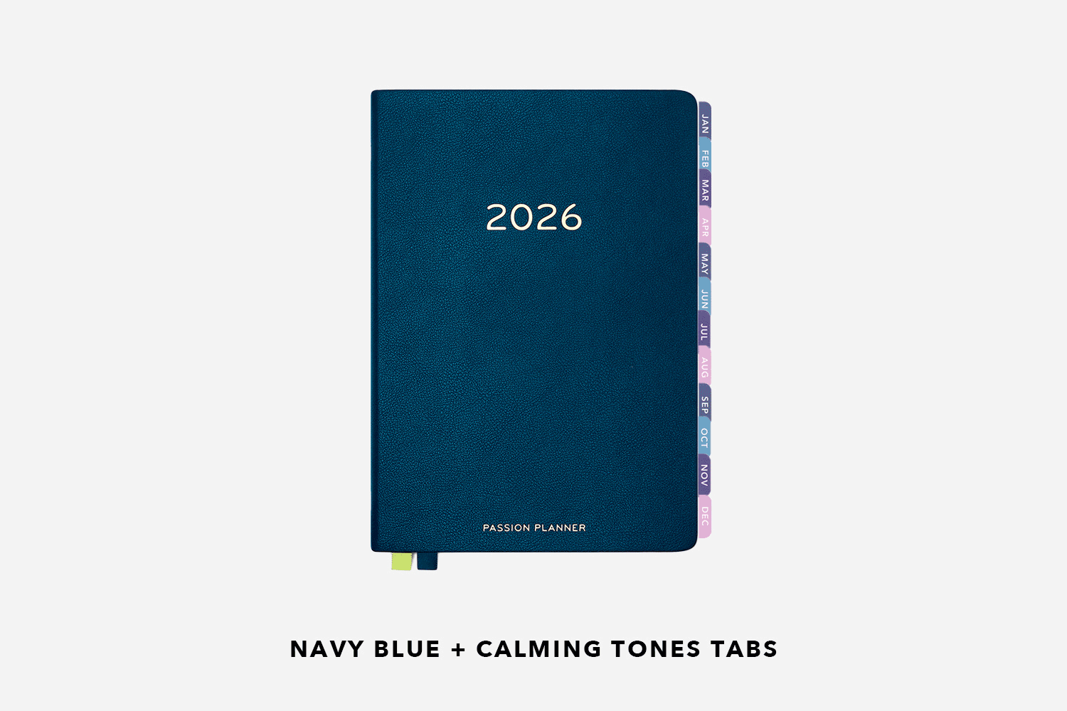 navy blue hardcover and monthly tabs combinations