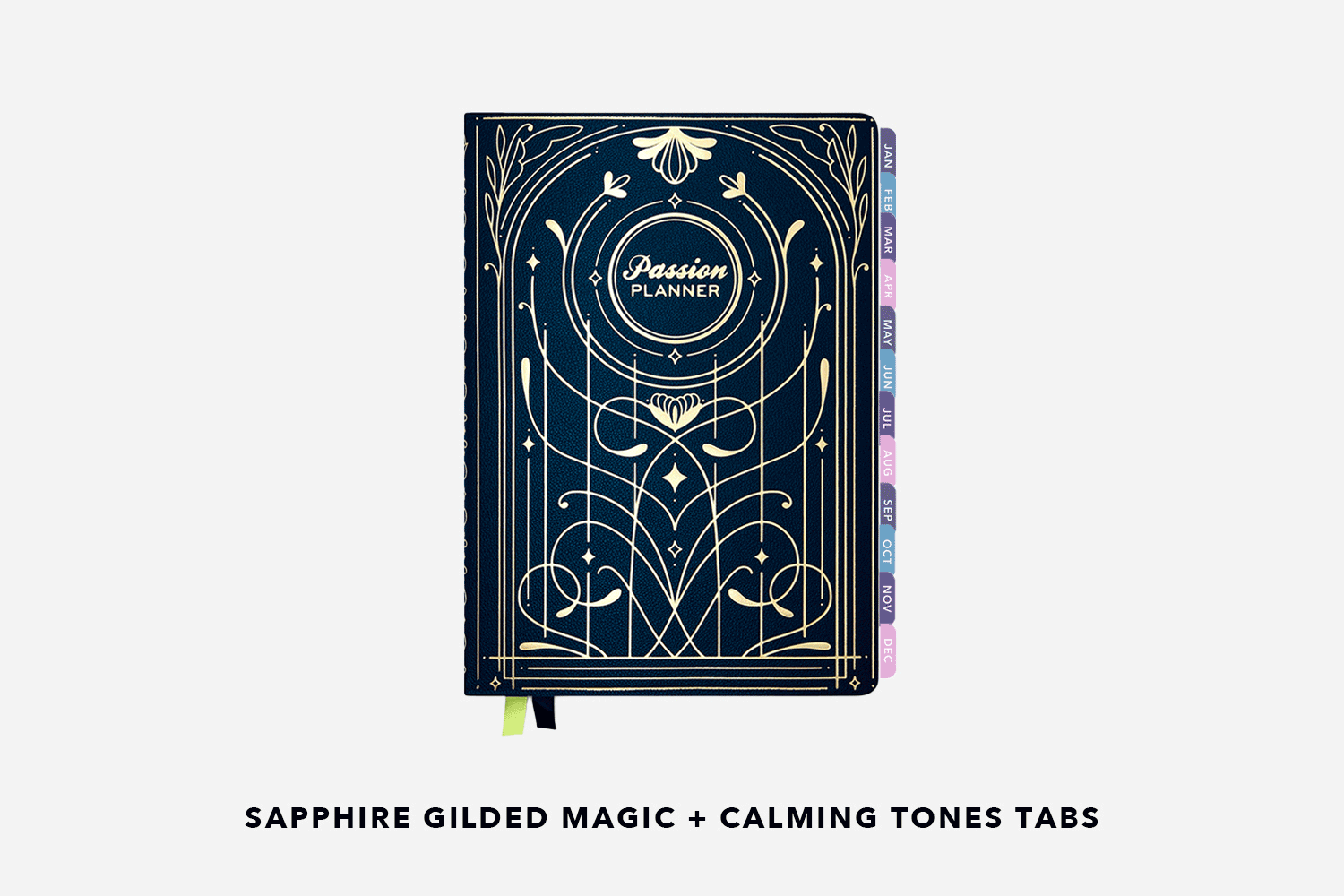 sapphire gilded magic planner and monthly tabs combinations