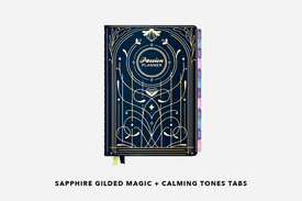 sapphire gilded magic planner and monthly tabs combinations