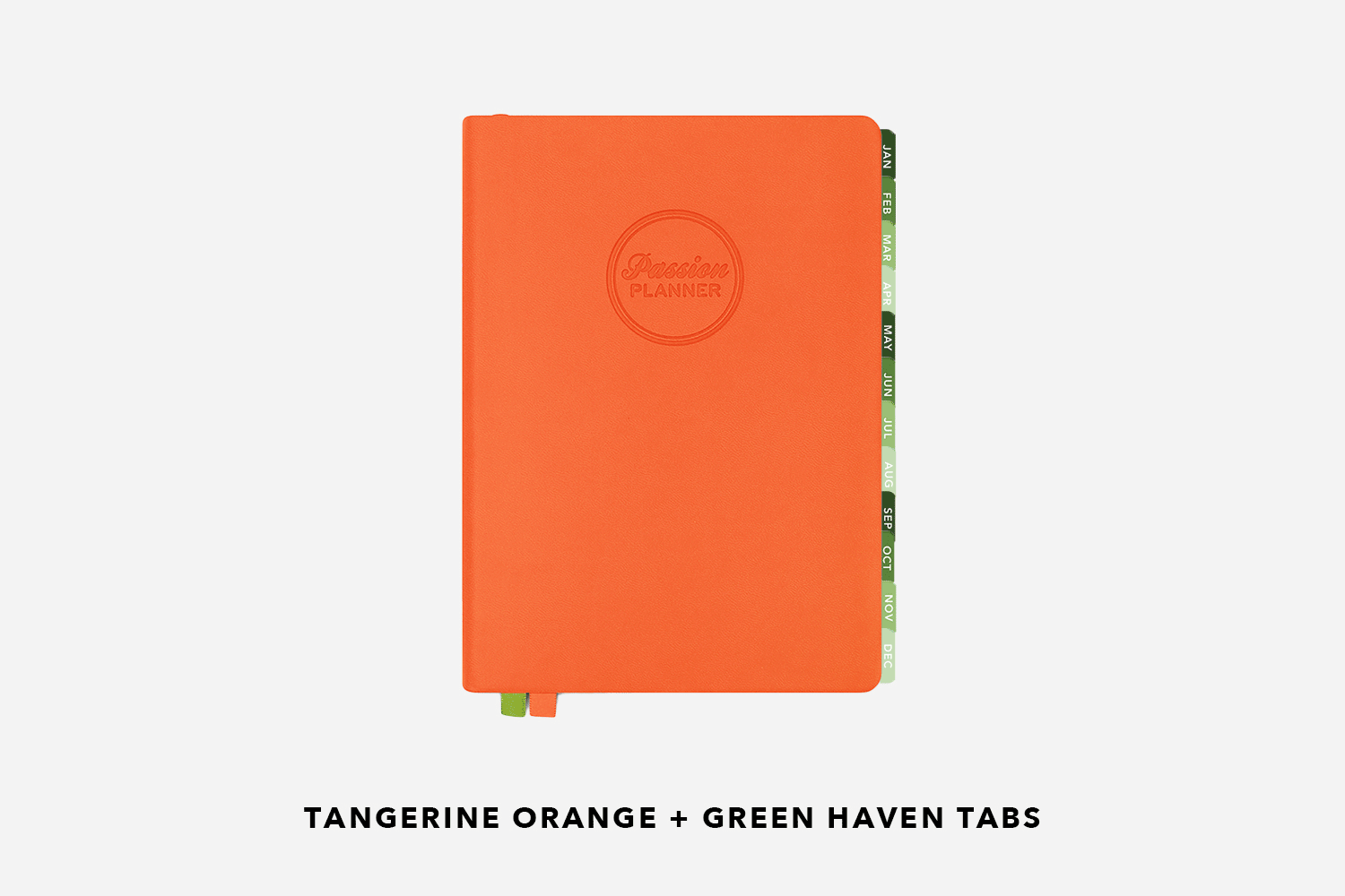 tangerine orange planner and monthly tabs combinations