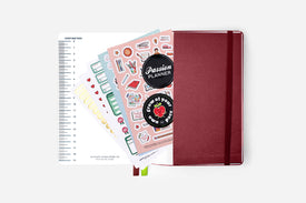 year of the snake red daily planner back pocket