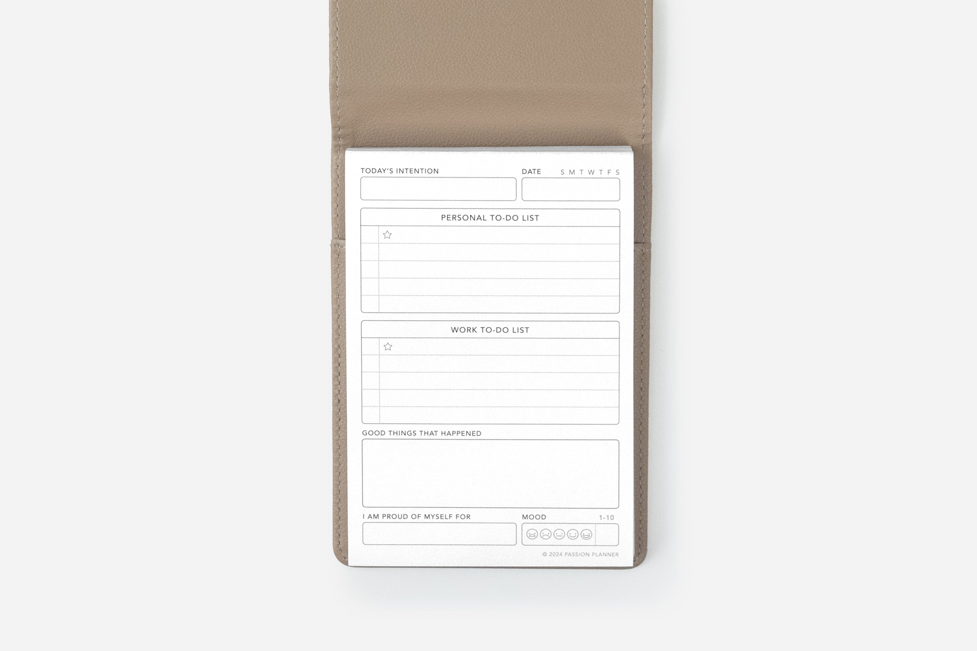 Beige Notepad Color Daily Notepad Set | Passion Planner
