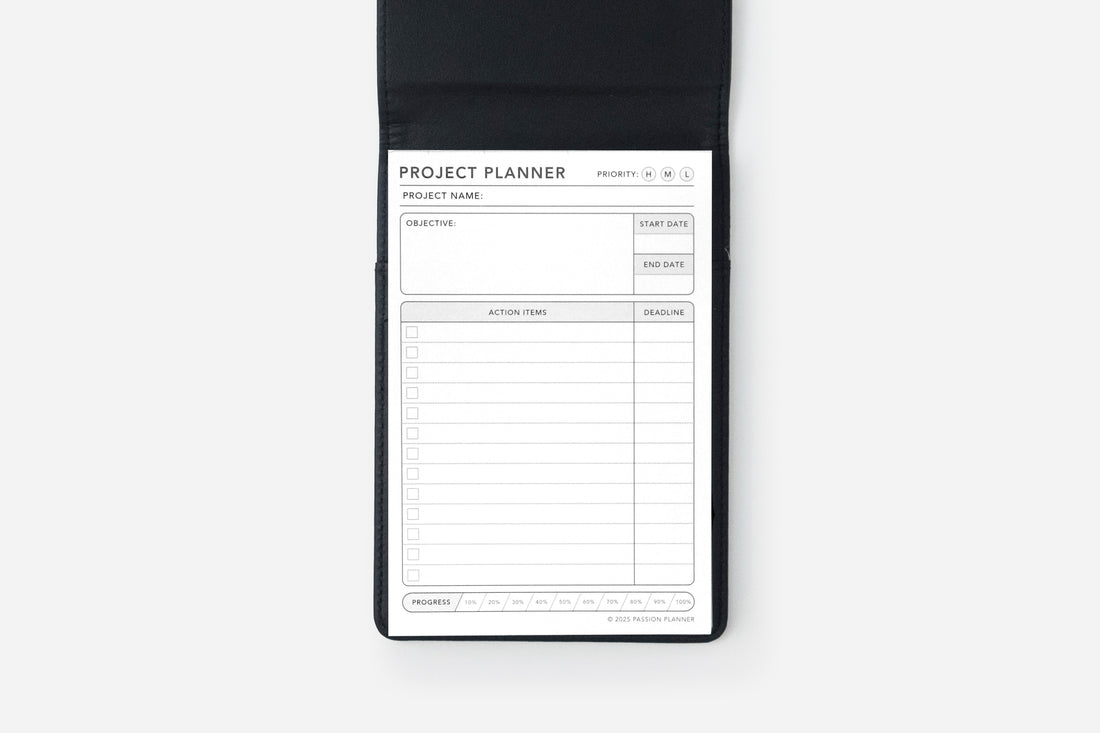 project planner notepad
