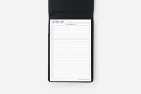 elite black notepad cover and to-do list insert set
