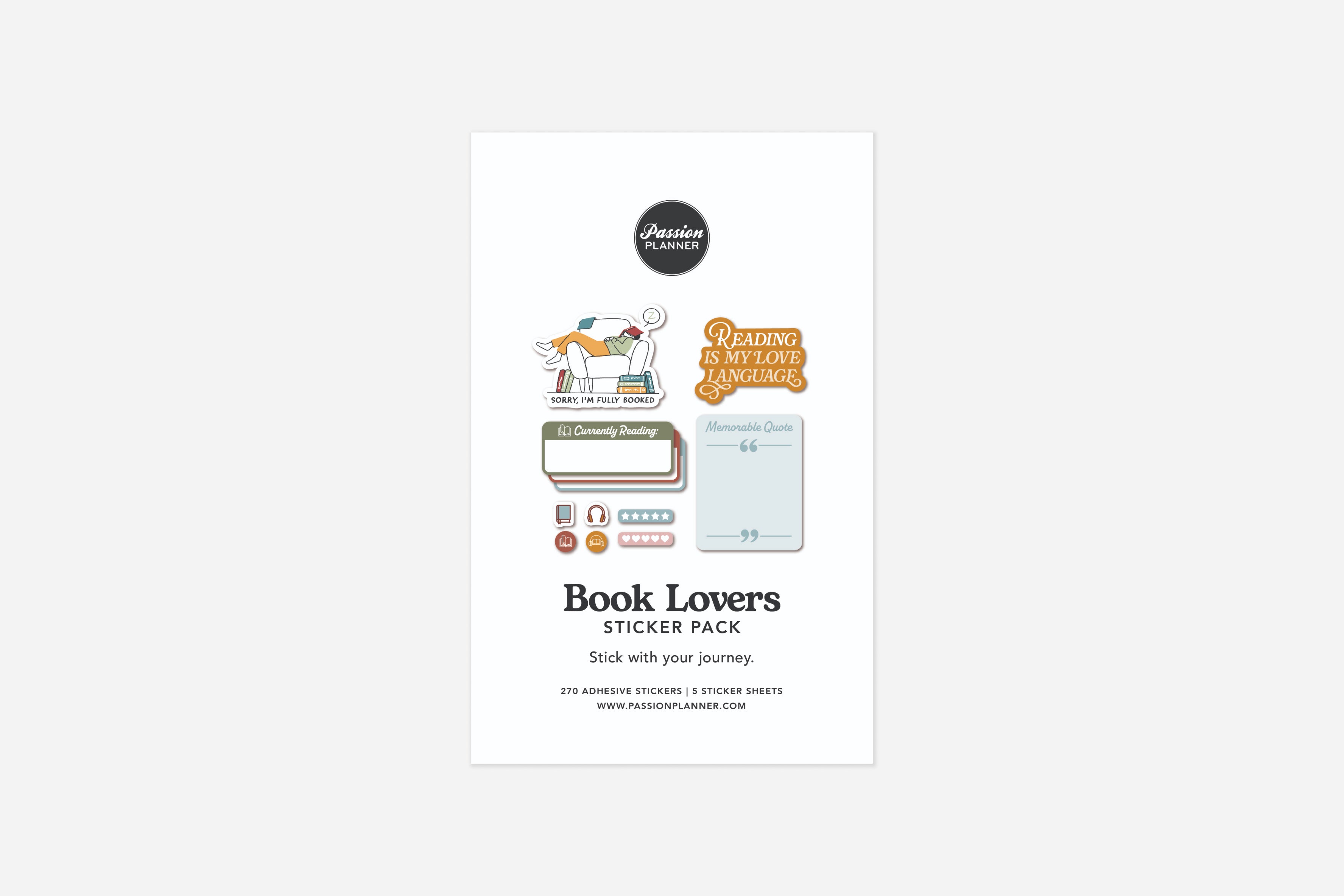 book lovers sticker pack