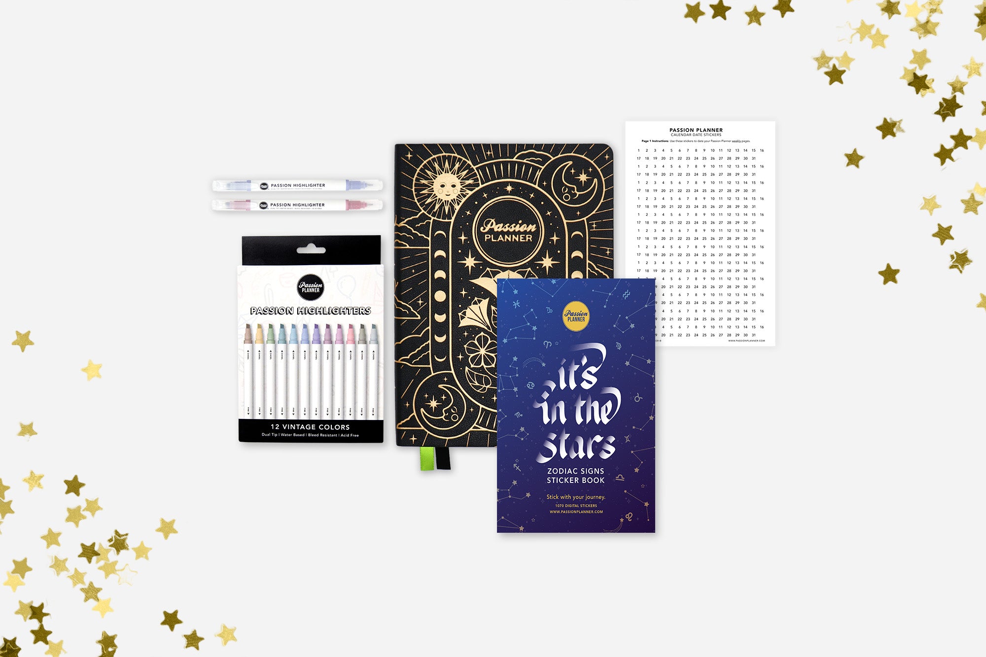 Cosmic Charm Weekly Undated Planner Bundle - Passion Planner