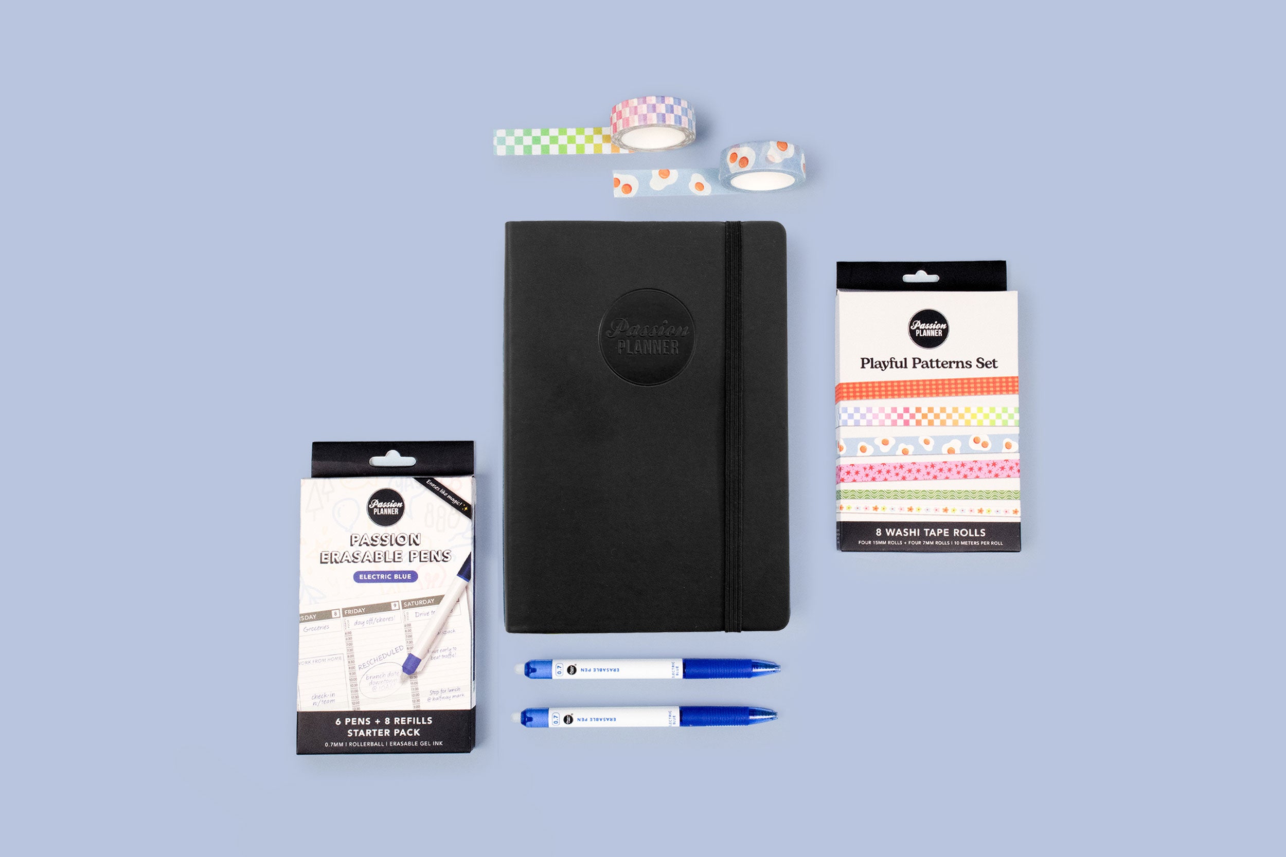 Elite Black Undated Daily Planner Bundle