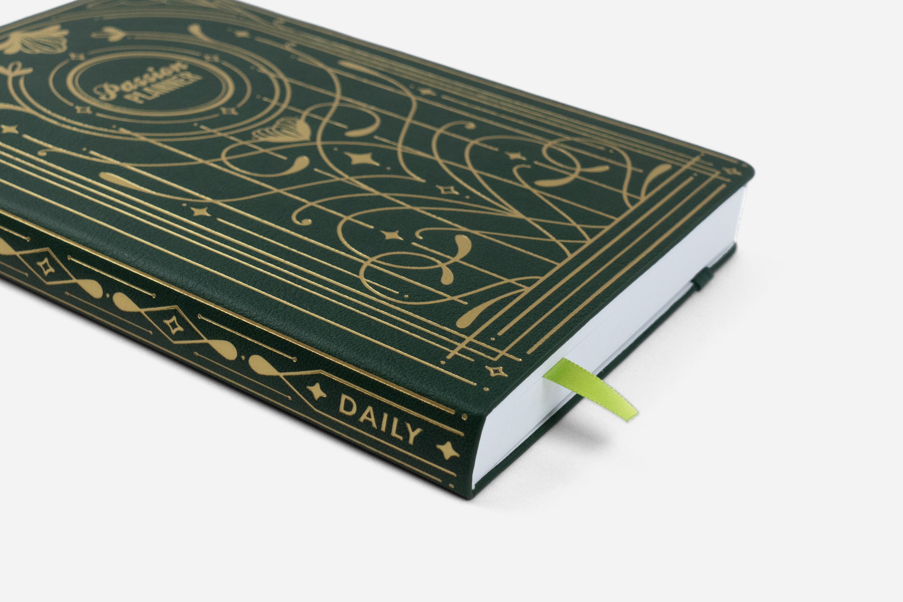 evergreen gilded magic daily planner spine