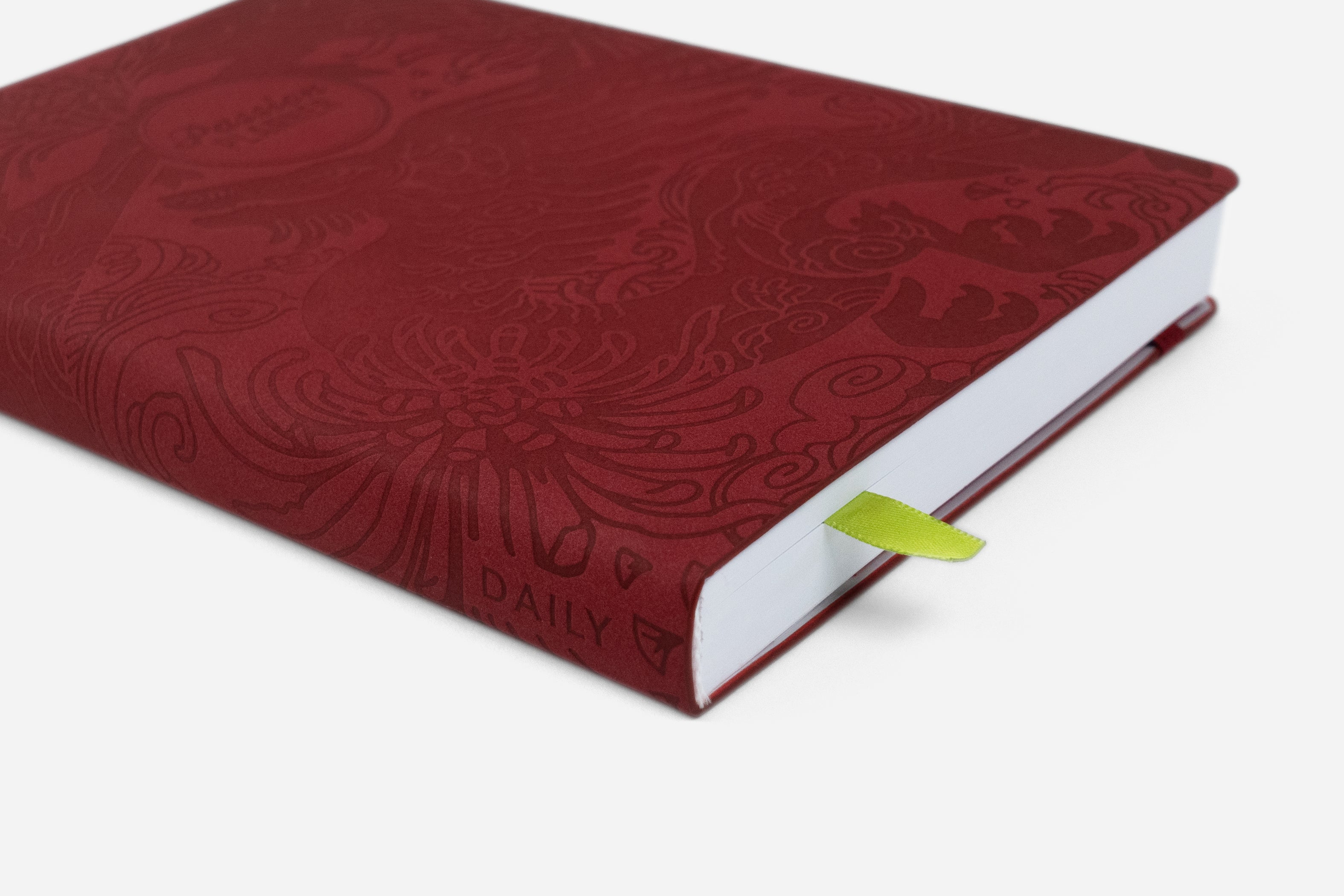 red year of the dragon daily planner spine