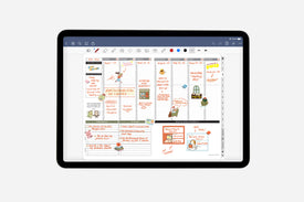 digital book lovers sticker book layout
