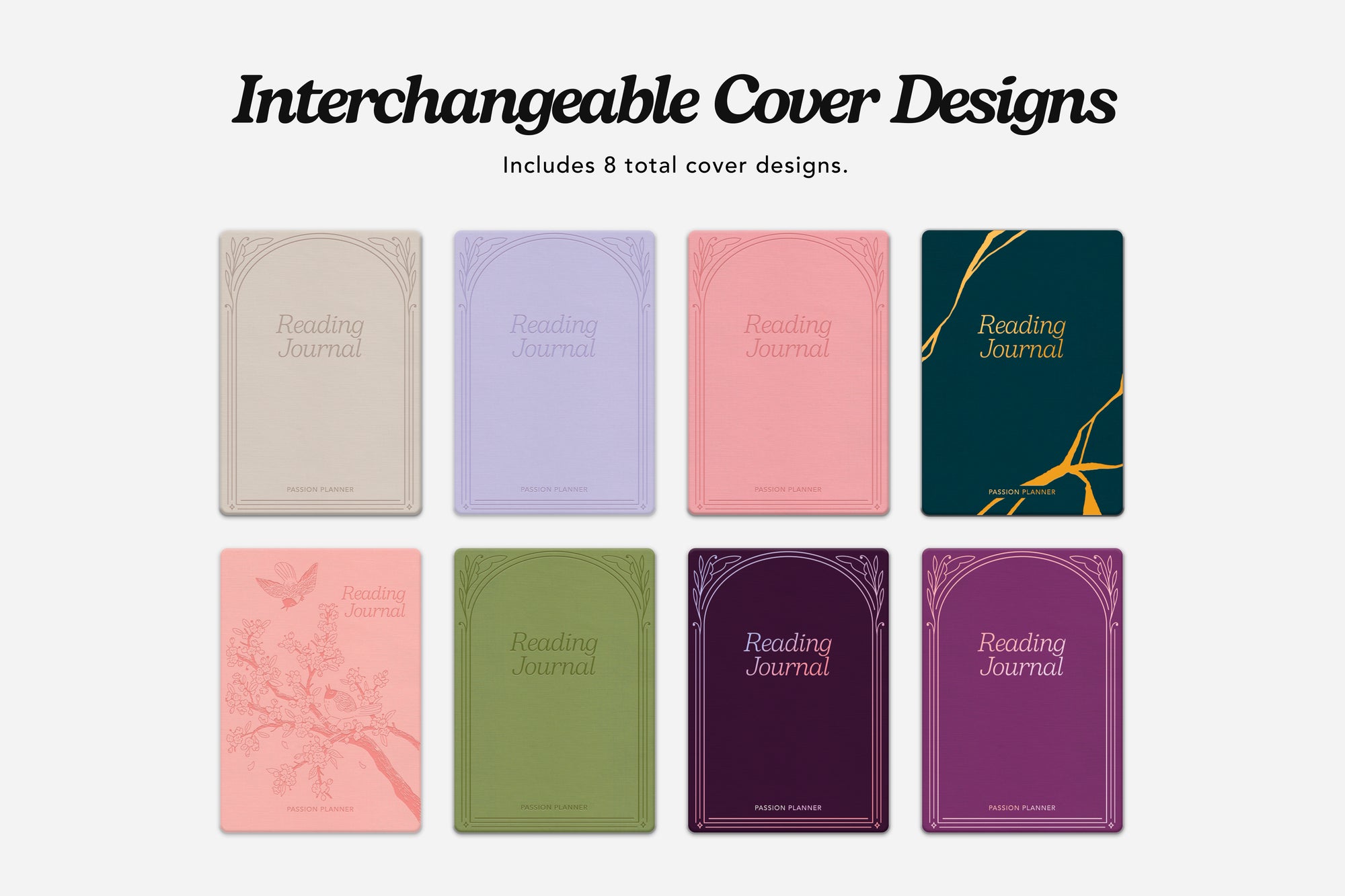 Digital Reading Journal Changeable Cover Designs