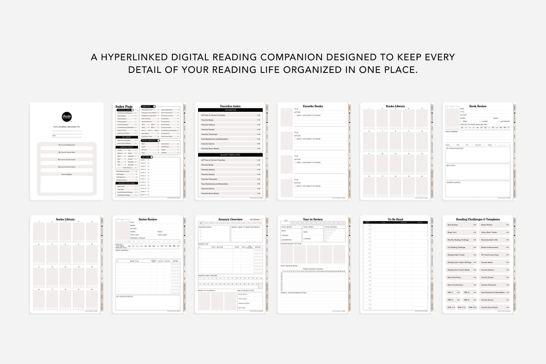 Hyperlinked Digital Reading Journal