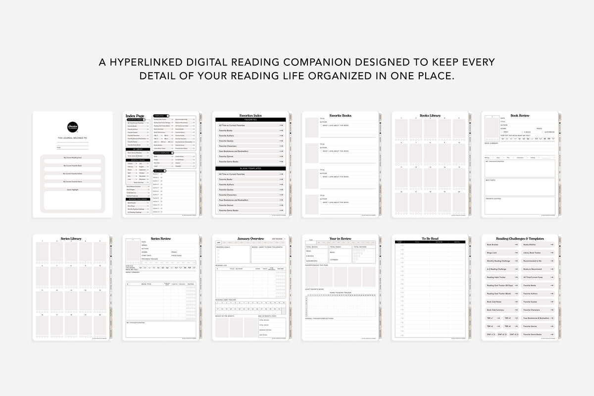 Digital Reading Journal | Passion Planner