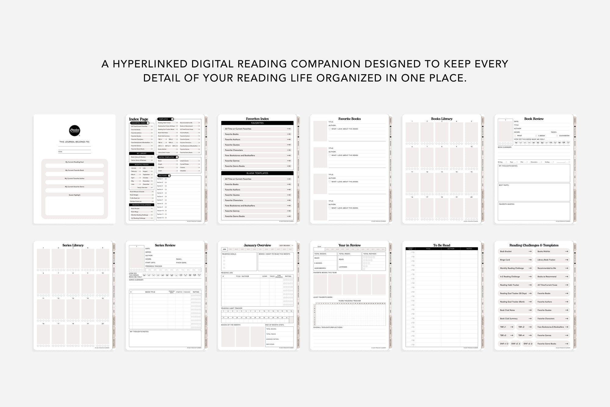 Hyperlinked Digital Reading Journal