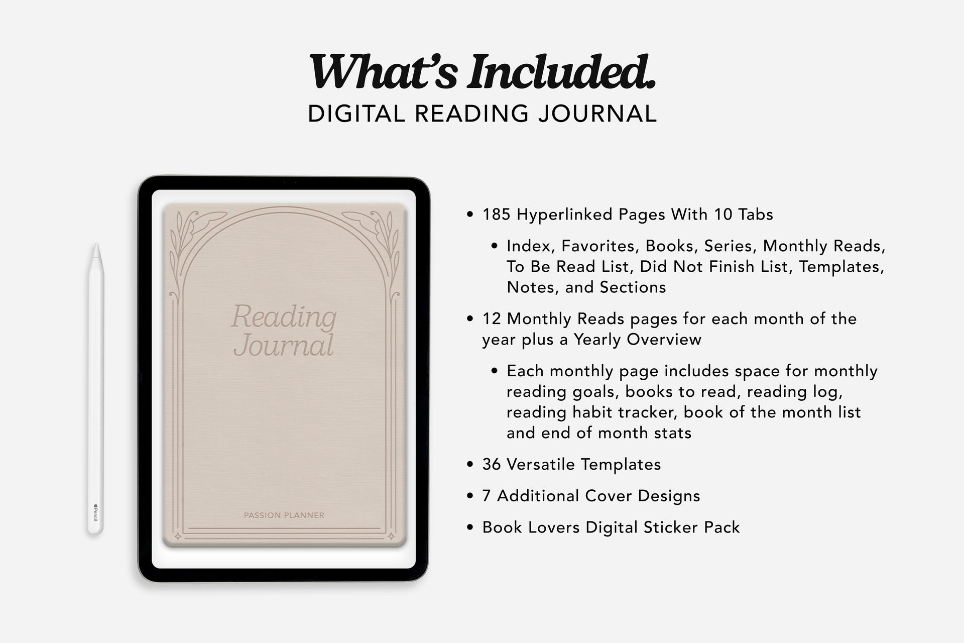 Digital Reading Journal | Passion Planner