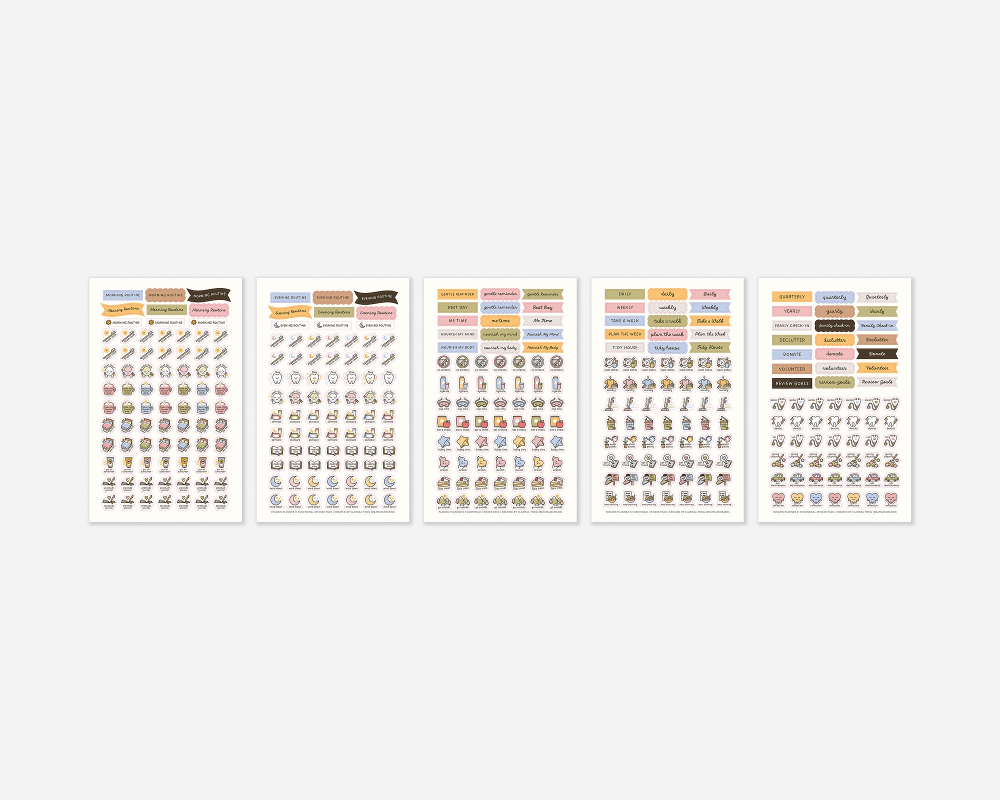 Digital Routines & Chores Sticker Pack