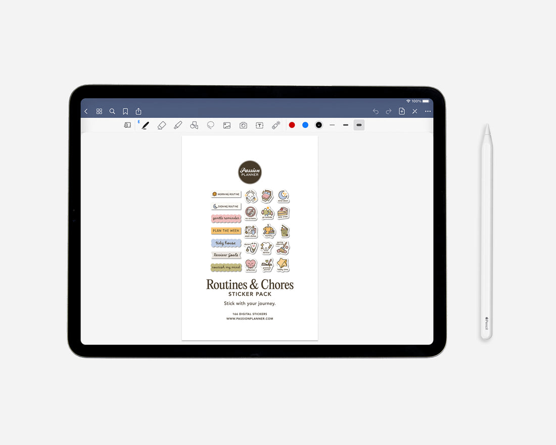 Digital Routines &amp; Chores Sticker Pack