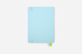 dreamy blue bullet journal back cover