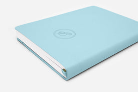 dreamy blue bullet journal spine