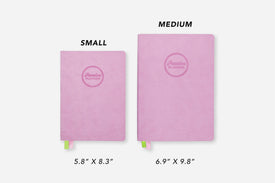 dreamy lilac daily planner sizes