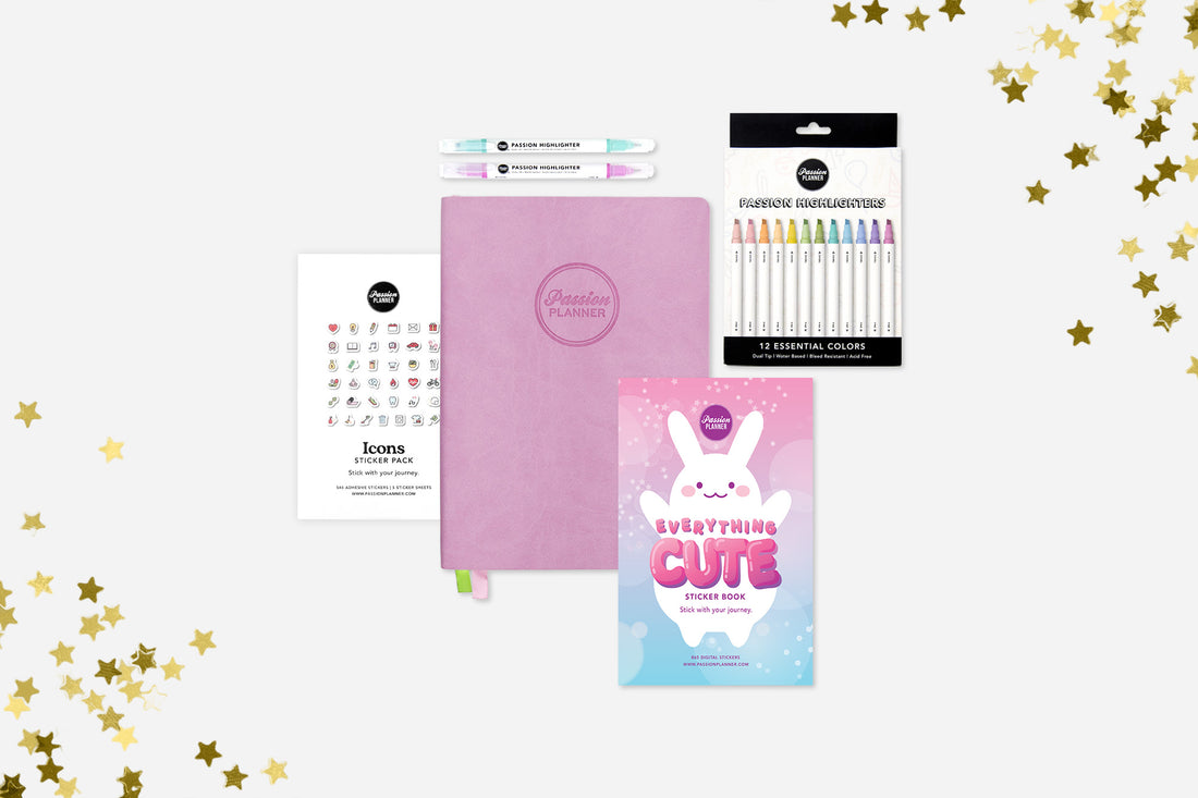 Dreamy Lilac Daily Undated Planner Bundle
