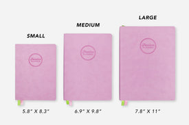 dreamy lilac undated weekly planner sizes