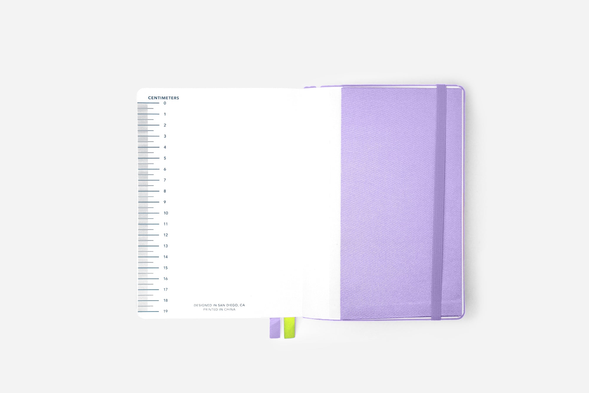 dreamy periwinkle bullet journal back pocket