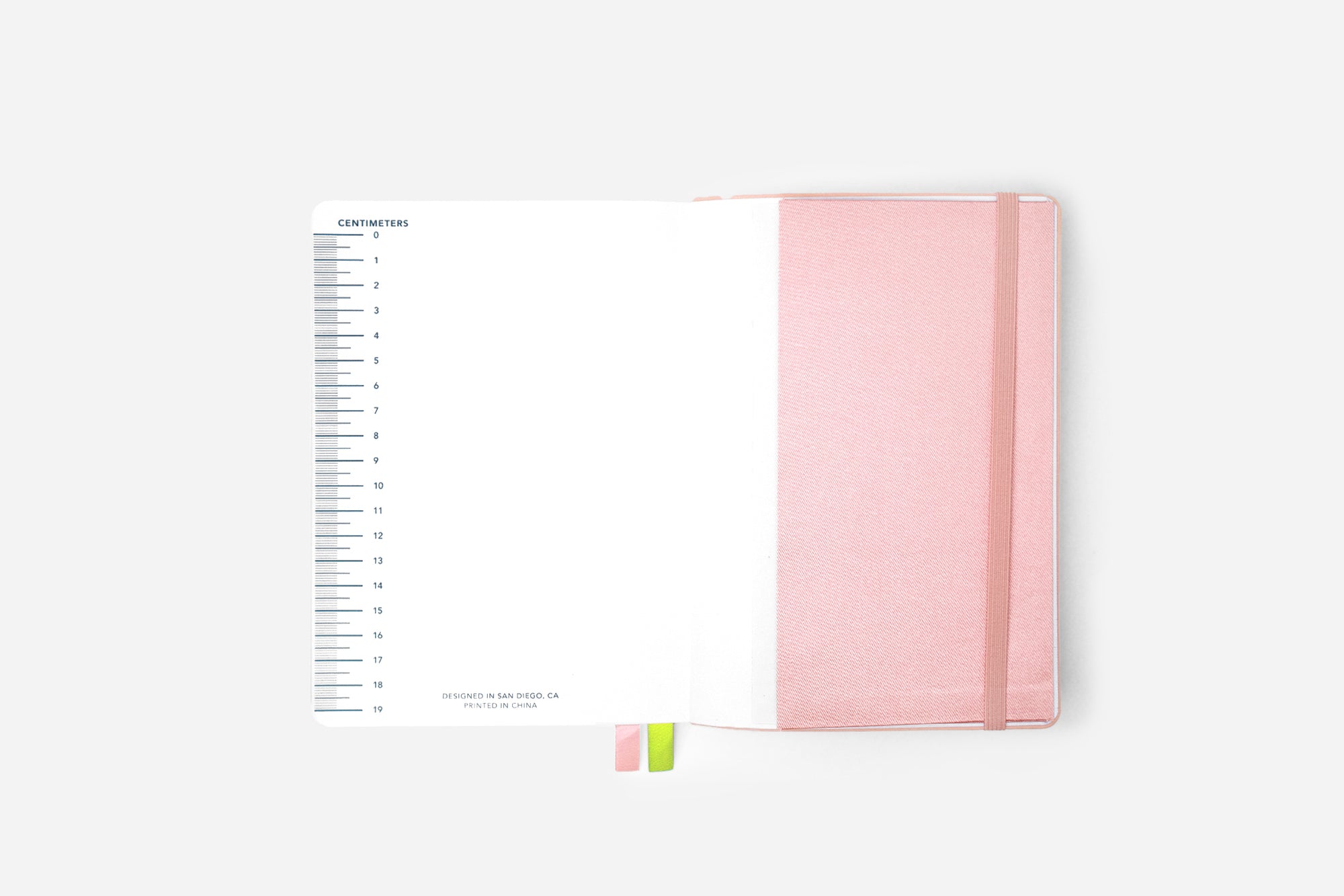 dreamy pink bullet journal back pocket