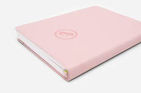 dreamy pink bullet journal spine