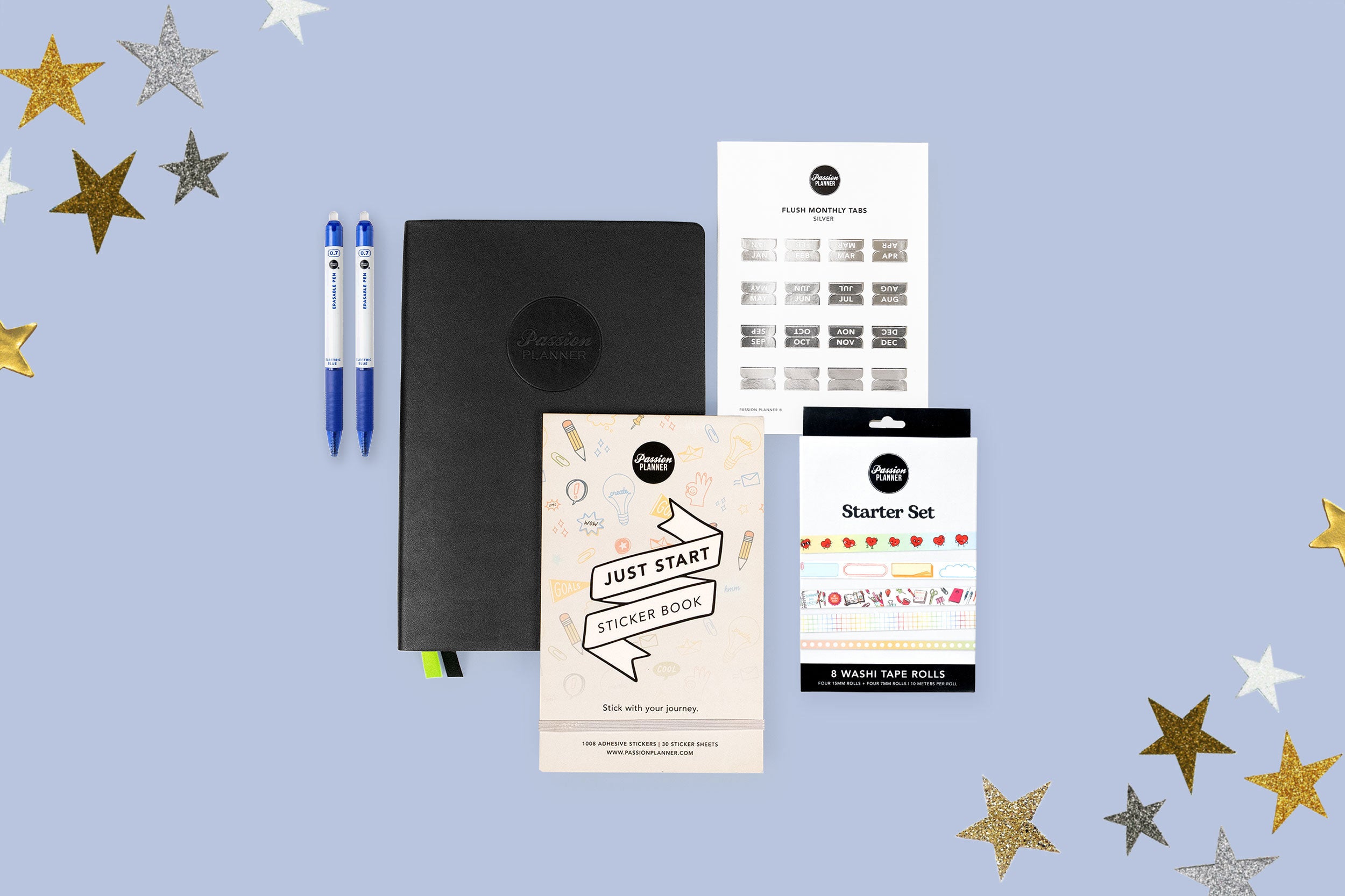 Elite Black Weekly 2025 Planner Bundle