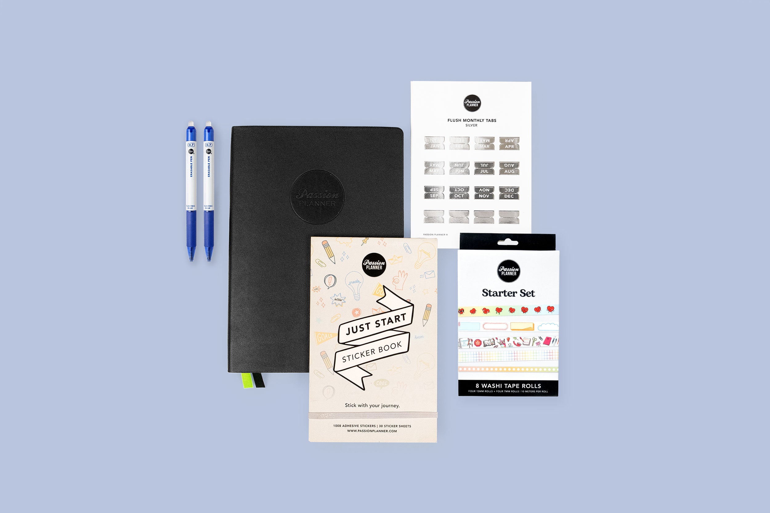 Elite Black Weekly 2025 Planner Bundle