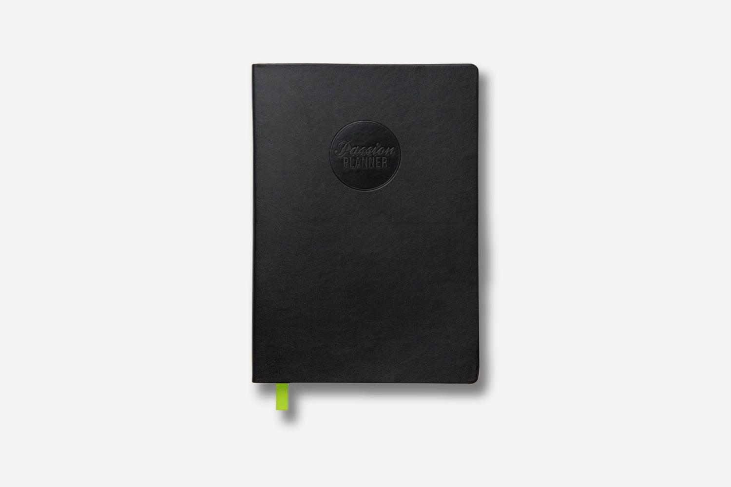 elite black undated weekly planner cover