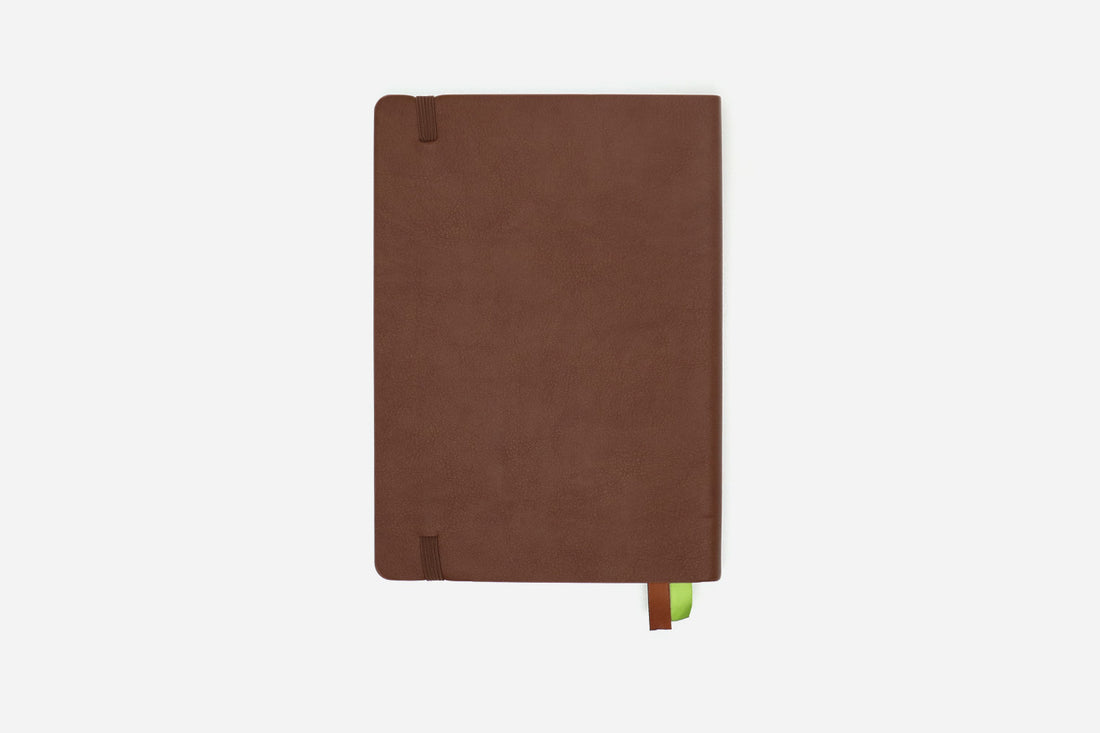 espresso brown bullet journal back cover