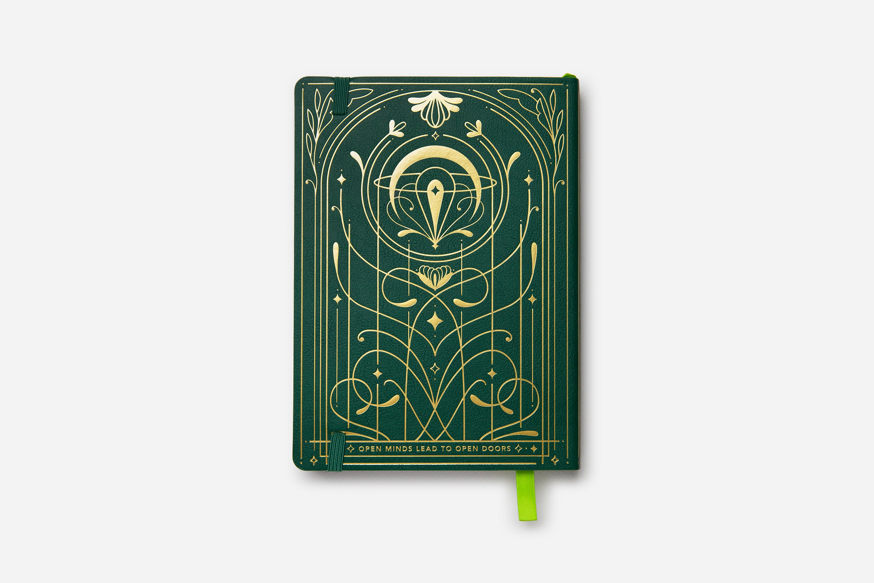 evergreen gilded daily planner back cover