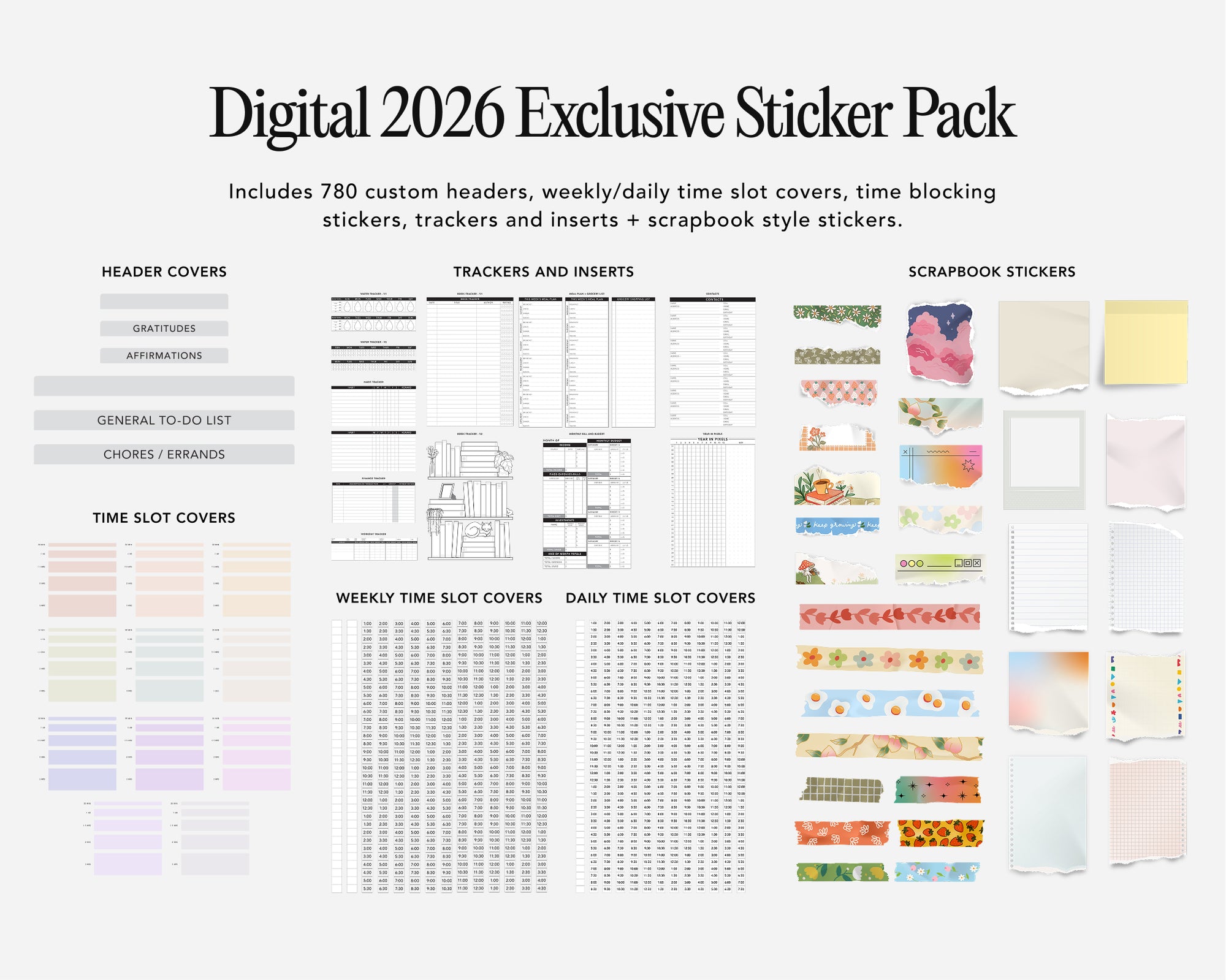 Digital Student Planner - 2026-2027 Weekly & Daily - Elite Black Bundle