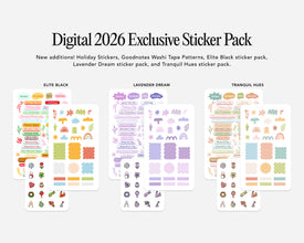 Digital Student Planner - 2026-2027 Weekly & Daily - Elite Black Bundle