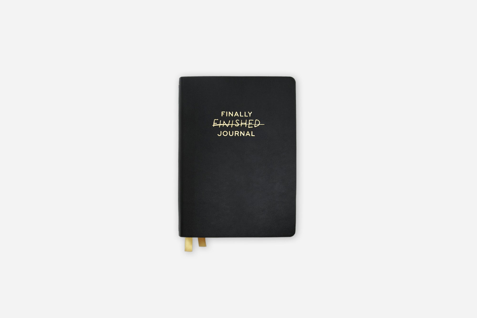 Black journal with &