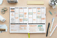 weekly planner with finance stickers