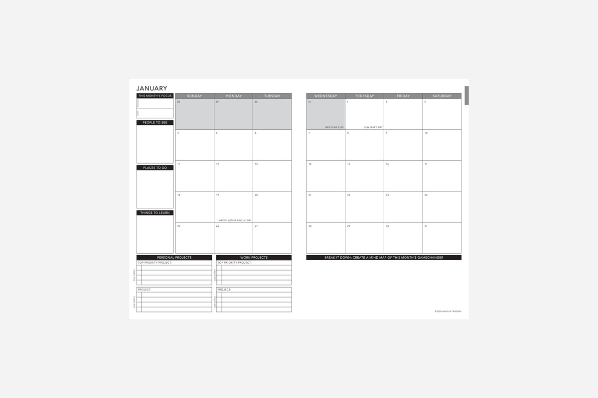 Weekly 2026 Planner PDF | Free Printable | Passion Planner