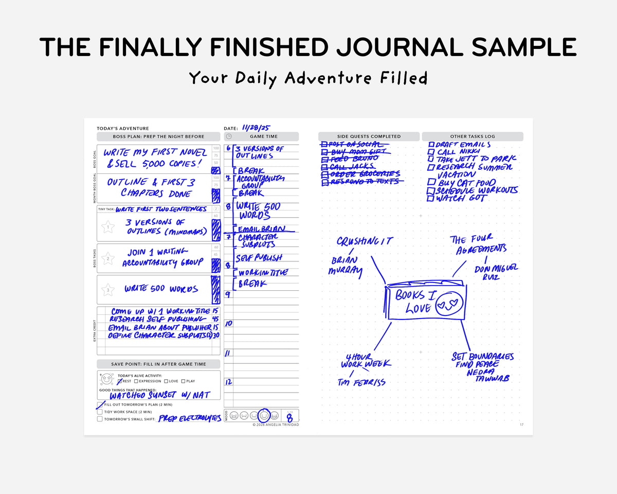 The Finally Finished Journal Sample | Free Printable – Passion Planner