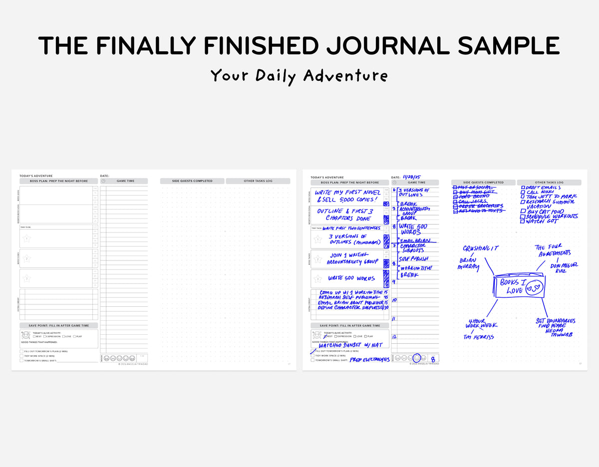 The Finally Finished Journal Sample | Free Printable – Passion Planner