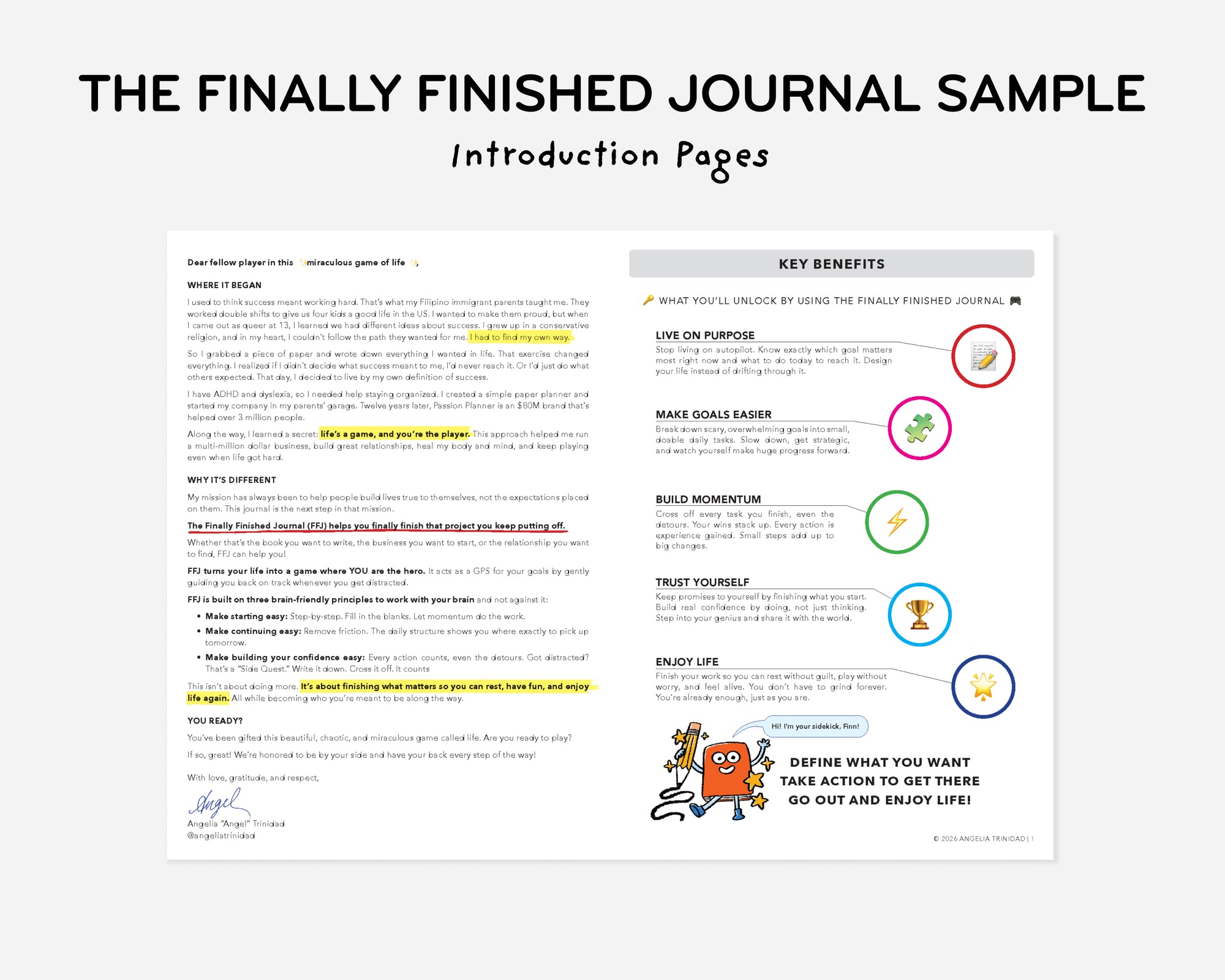 The Finally Finished Journal Sample
