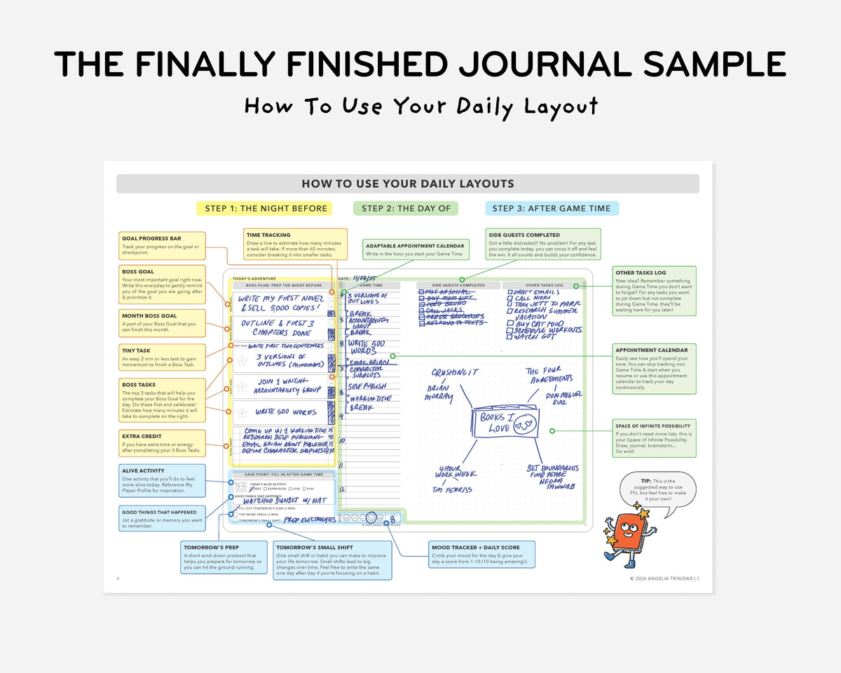The Finally Finished Journal Sample | Free Printable – Passion Planner