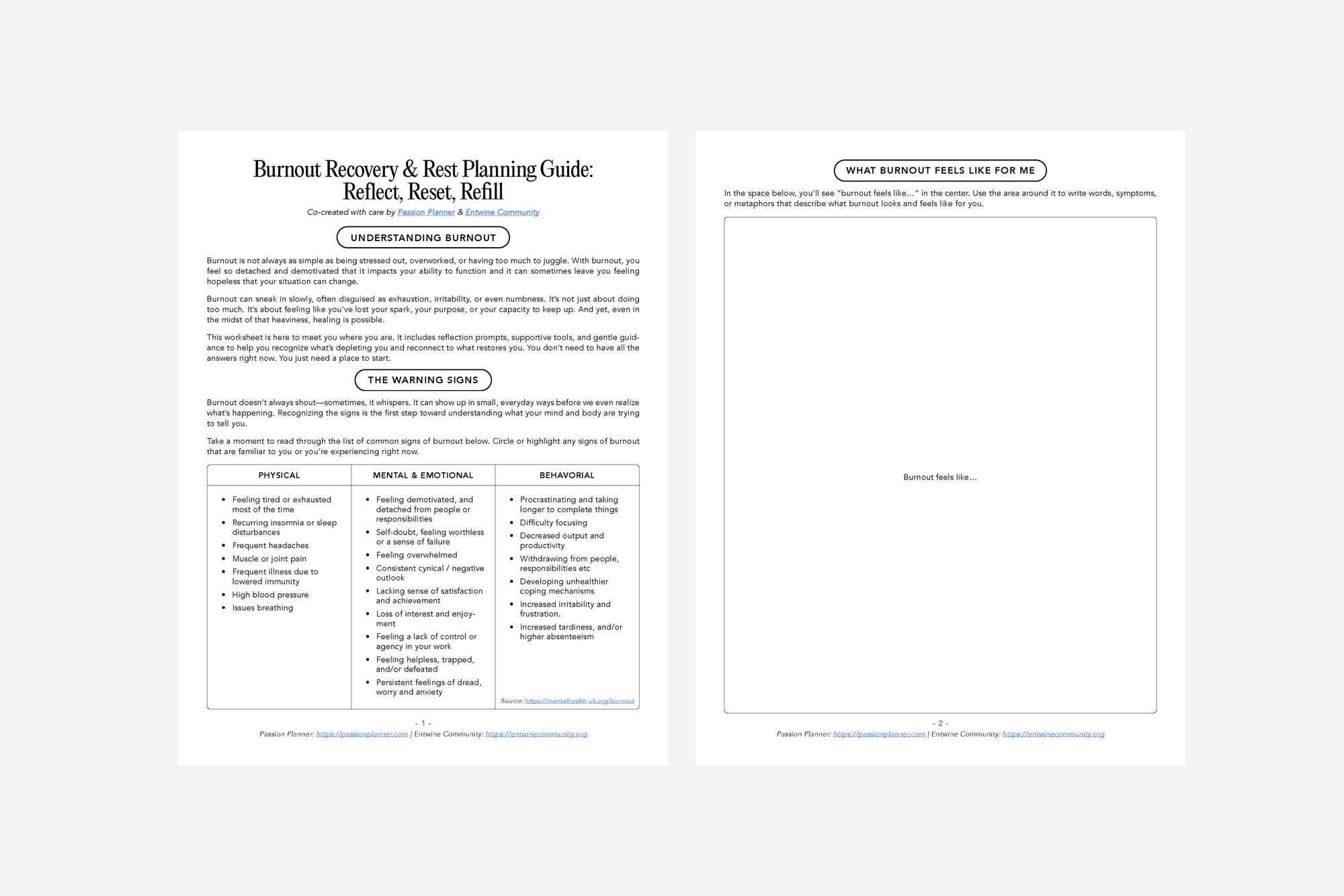 Burnout Recovery & Rest Planning Guide