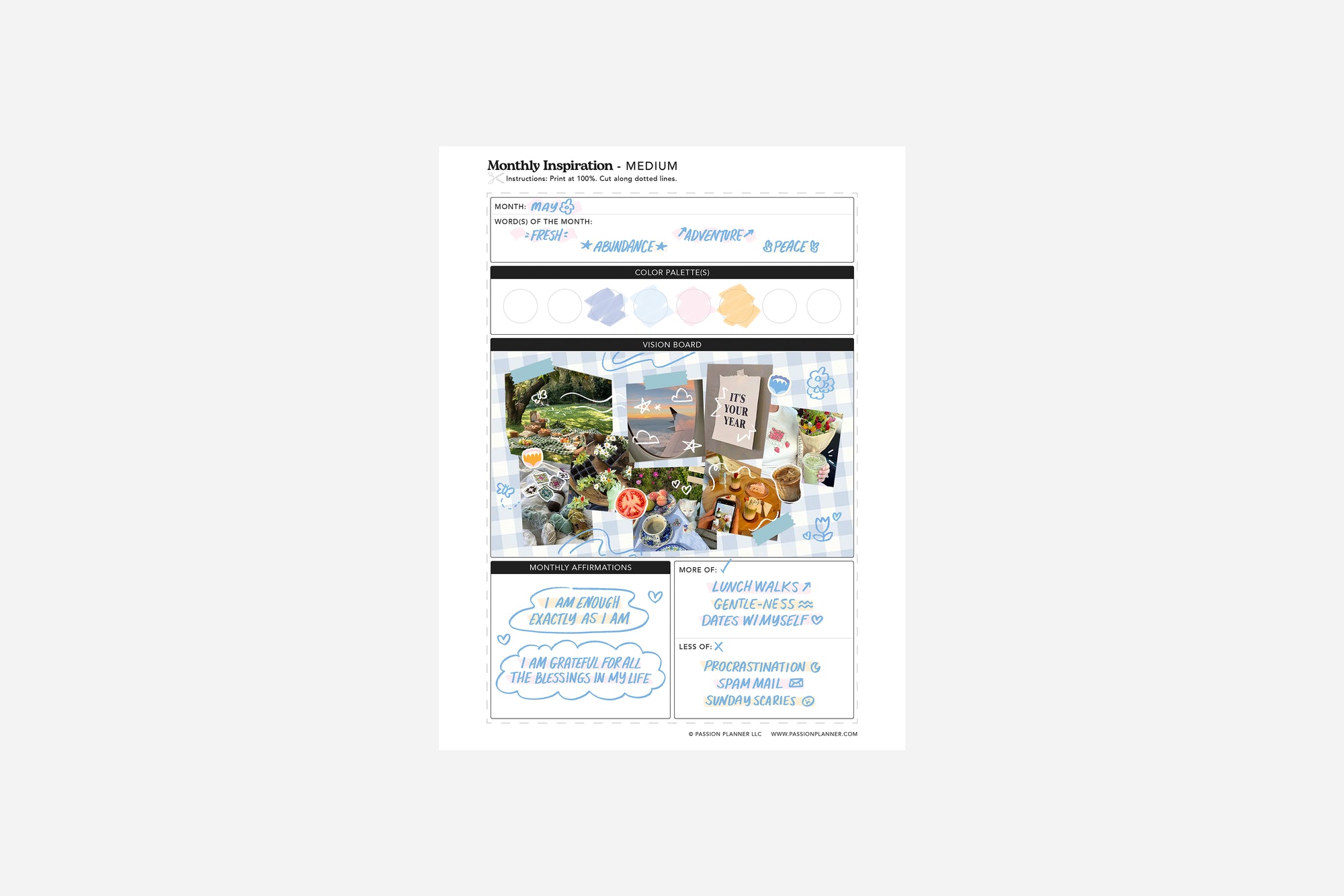 monthly inspiration pdf