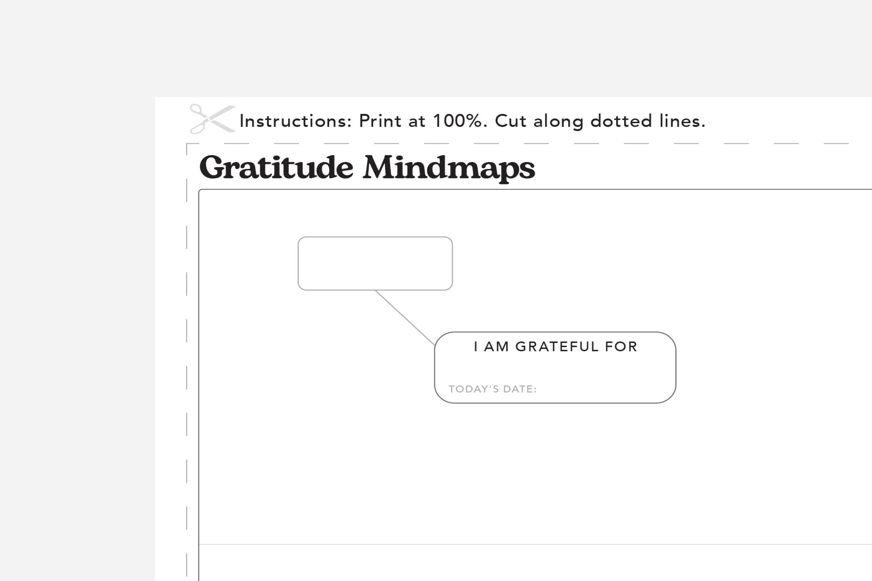 gratitude mindmap