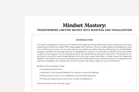 mindset mastery worksheet