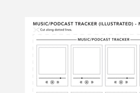 Movie, TV Show, Music, and Podcast Tracker PDFs