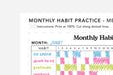 monthly habit practice example